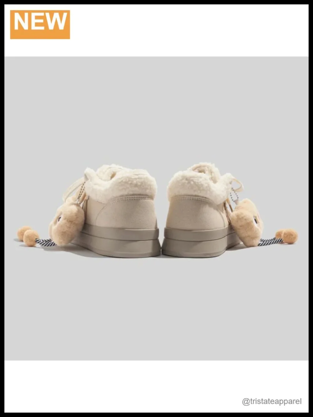 Y2K Platform Sneakers Snow Winter Boots Cute Cartoon Decor Non-Slip Gift